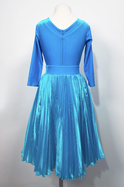 SALE Juvenile Dress Pleated Turquoise