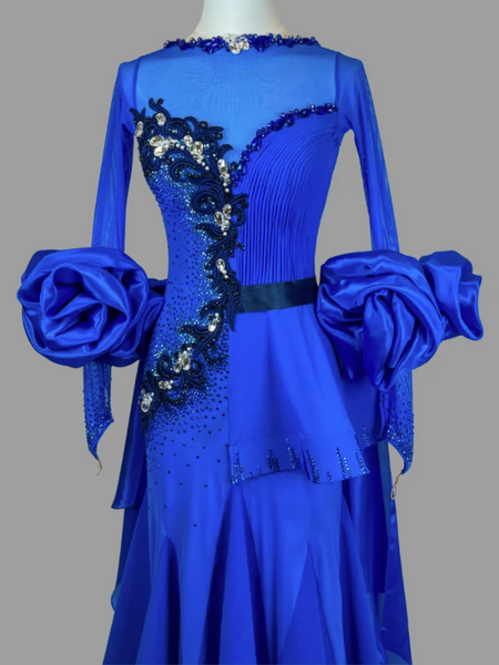 SALE EM Couture - Sapphire Ballroom Dress - Sponsored Dress Gently Worn