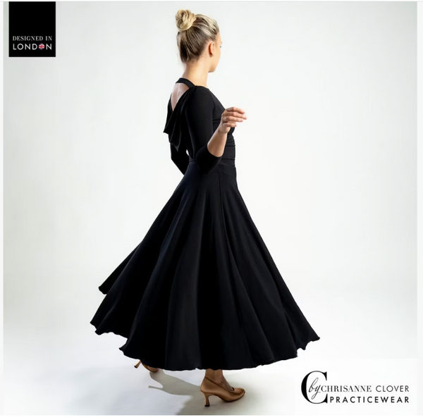 Chrisanne Clover Clio Ballroom Skirt - for Ballroom Dance Practice, Performance or Competition or Evening Wear and Social Dance