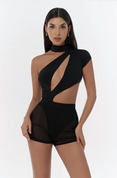 Free Australian Shipping - Best price worldwide.

Unleash your boldest self with the Gina Bodysuit. In classic black, this stunning piece features sexy cut-outs and an asymmetric design, perfect for making a striking impression. Crafted from our signature soft and elastic fabric, it ensures you feel as amazing as you look. Whether at the studio or out on the town, the Gina Bodysuit will make you feel empowered and unforgettable.


String bottom
Snap button closure at the hem
Snap&nbsp;button closer at the n