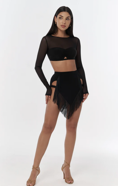 Free Australia-wide Shipping.&nbsp; Best price worldwide.

Feel the rhythm in every sway. The Carrie Skirt brings fierce feminine energy to life with playful fringe that flirts with each step. It’s made for bold entrances, fluid spins, and unforgettable moments.

Built-in briefs
Elasticated waistband

Made of the soft and stretchy fabric