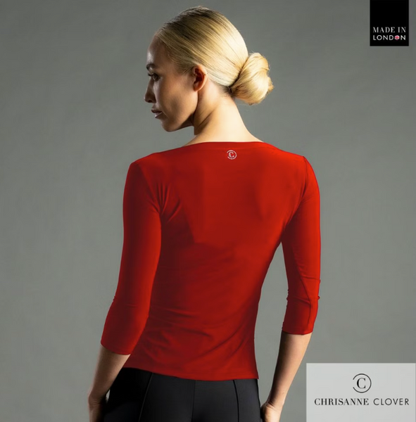 Chrisanne Clover Eternity Top 25 Hot Red - for Ballroom, Latin, Evening Wear