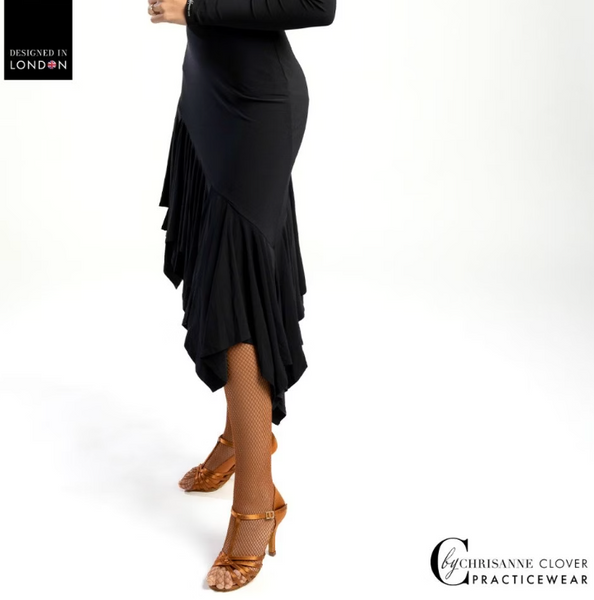 Comet Latin Dance Skirt - For Latin Dance Practice, Performance, Medals & Competition