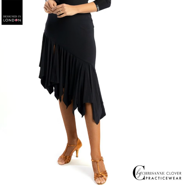Comet Latin Dance Skirt - For Latin Dance Practice, Performance, Medals & Competition
