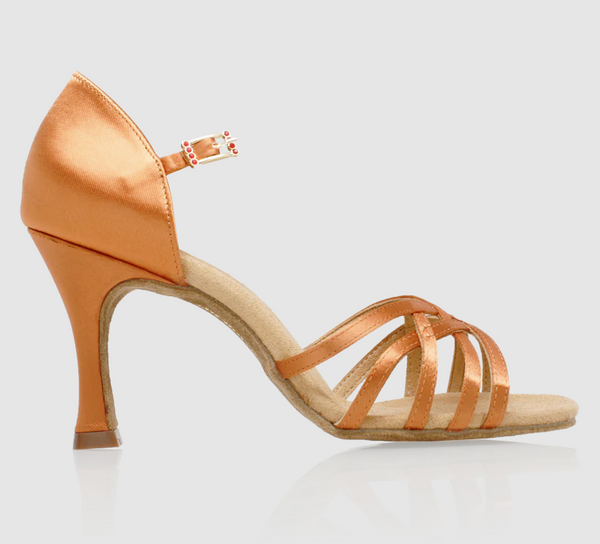 FREE AUSTRALIA-WIDE SHIPPING

Elevate your dance performance to new heights with the Kalahari Light Tan Satin Ladies' Latin American Sandal. Meticulously handcrafted to the highest standards, these dance shoes are the perfect choice for professional and competitive dancing. Designed with the dancer's comfort and performance in mind, the Kalahari combines style, support, and precision to help you shine on the dance floor. Perfect for Latin dance practice, social dancing, performance &amp; dancesport competit