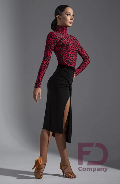 Latin Skirt YL-1149/1 in Black | Latin, Rumba, Tango Skirt with Side Slit