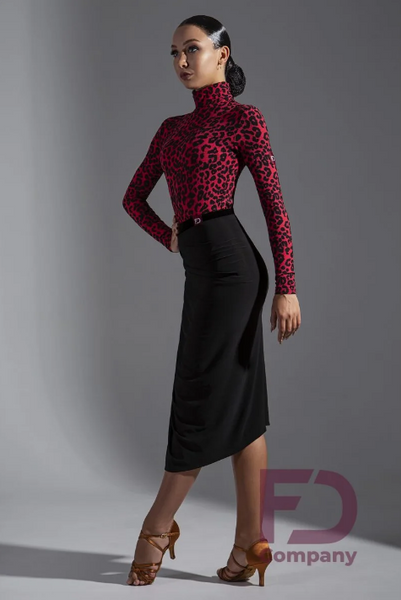 Latin Skirt YL-1149/1 in Black | Latin, Rumba, Tango Skirt with Side Slit