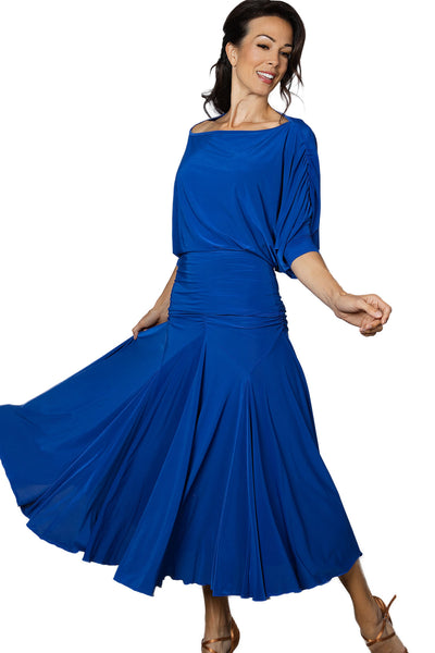 Free Australian Delivery - Best Price Delivered Worldwide.

Best Seller! Introducing the T2402 Dress Top, designed for ballroom dancers. This top offers a wide fit and flowing design for unrestricted movement and maximum comfort. Perfect for any dance routine, this top will keep you looking elegant and feeling confident on the dance floor. A great, comfortable, stretch top for dance practice, social dancing, evening wear &amp; events.