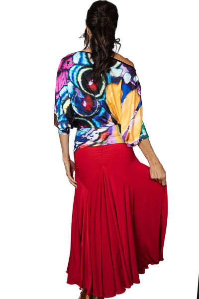 FREE AUSTRALIA-WIDE SHIPPING with tracking!&nbsp;&nbsp;

S2401 Long Tulip Skirt.&nbsp; Step onto the dance floor in style with our S2401 Long Tulip Skirt! This best-selling ballroom practice wear skirt features a flattering gathered saddle that looks great on all sizes. And with its double circle fullness, you'll be moving like mad all night long. Our best selling skirt for ballroom dance practice, lessons, medal exams and dance competition.