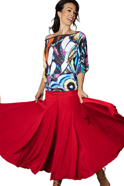 Free Australian Delivery - Best Price Delivered Worldwide.

Best Seller! Introducing the T2402 Dress Top, designed for ballroom dancers. This top offers a wide fit and flowing design for unrestricted movement and maximum comfort. Perfect for any dance routine, this top will keep you looking elegant and feeling confident on the dance floor. A great, comfortable, stretch top for dance practice, social dancing, evening wear &amp; events.