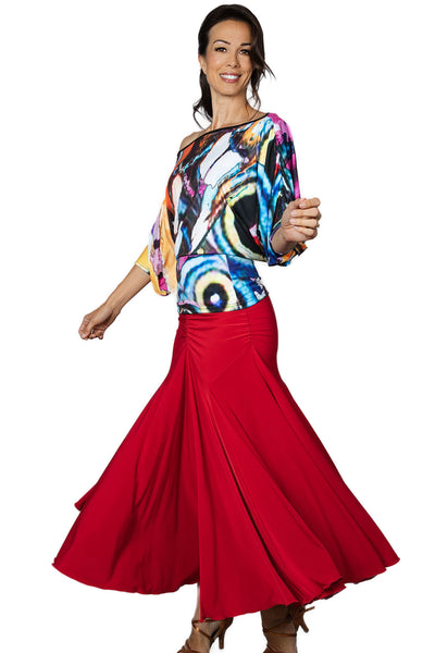 FREE AUSTRALIA-WIDE SHIPPING with tracking!&nbsp;&nbsp;

S2401 Long Tulip Skirt.&nbsp; Step onto the dance floor in style with our S2401 Long Tulip Skirt! This best-selling ballroom practice wear skirt features a flattering gathered saddle that looks great on all sizes. And with its double circle fullness, you'll be moving like mad all night long. Our best selling skirt for ballroom dance practice, lessons, medal exams and dance competition.