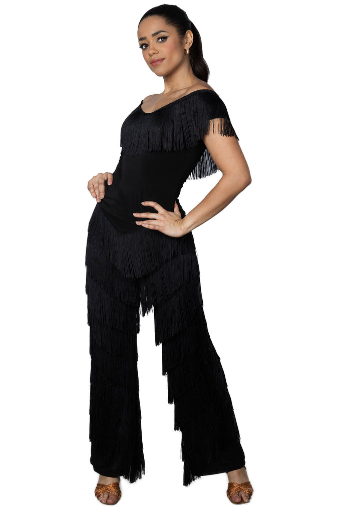 Free Australian Delivery - Best Price Delivered Worldwide.

Best Seller! P2410 Full Fringe Pants. Unleash your inner dancing diva with P2410 Full Fringe Pants! These stretchy pants are covered in 6 inches of dense fringe, amplifying your every move on the dance floor. Get ready to twirl, shimmy, and shake in style! Fabulous pants for special events, social dancing, performance and dance competitions.