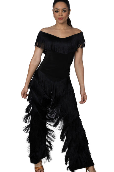 Free Australian Delivery - Best Price Delivered Worldwide.

Best Seller! P2410 Full Fringe Pants. Unleash your inner dancing diva with P2410 Full Fringe Pants! These stretchy pants are covered in 6 inches of dense fringe, amplifying your every move on the dance floor. Get ready to twirl, shimmy, and shake in style! Fabulous pants for special events, social dancing, performance and dance competitions.
