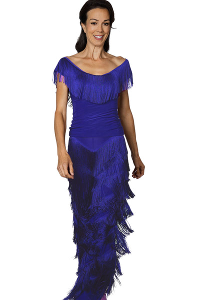 Full Fringe Pants P2410 in Various Colours | Long, Full Fringe Trousers Size XS to XXL for Latin, Salsa, Samba Dance Performance, Social Dancing & DanceSport Competitions