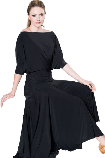 Free Australian Delivery - Best Price Delivered Worldwide.

Best Seller! Introducing the T2402 Dress Top, designed for ballroom dancers. This top offers a wide fit and flowing design for unrestricted movement and maximum comfort. Perfect for any dance routine, this top will keep you looking elegant and feeling confident on the dance floor. A great, comfortable, stretch top for dance practice, social dancing, evening wear &amp; events.