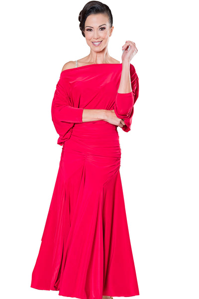 Free Australian Delivery - Best Price Delivered Worldwide.

Best Seller! Introducing the T2402 Dress Top, designed for ballroom dancers. This top offers a wide fit and flowing design for unrestricted movement and maximum comfort. Perfect for any dance routine, this top will keep you looking elegant and feeling confident on the dance floor. A great, comfortable, stretch top for dance practice, social dancing, evening wear &amp; events.