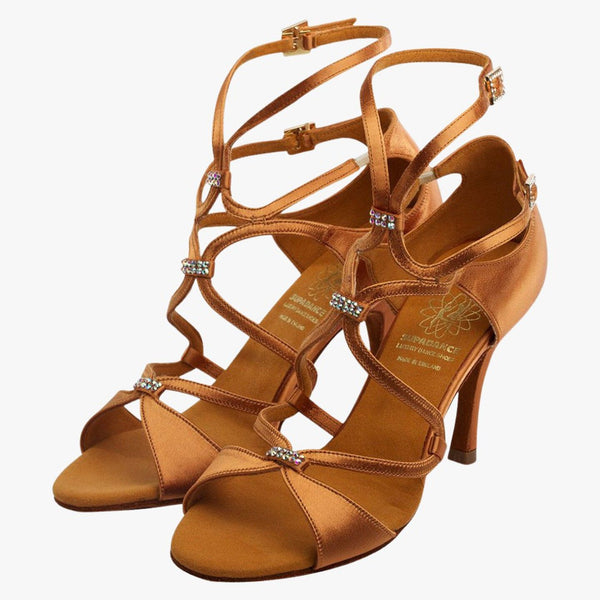 Australia-wide priority shipping is already included in the price of all Supadance Shoes.  Nothing more to pay!   Unique design available in Black or Dark Tan Satin.  The perfect, high quality dance shoe for Latin, Salsa, Kizomba, Bachata dancers.   