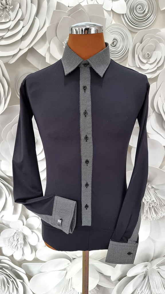 Free Aust-wide shipping.  Best price worldwide with tracking.  Made in Italy this stylish, stretch body shirt comes with built-in pants.   Made using exclusive B-stretch fabric - Breathable, quick drying fabric.  Perfect for dance performance, medals, DanceSport competition or special occasions. 