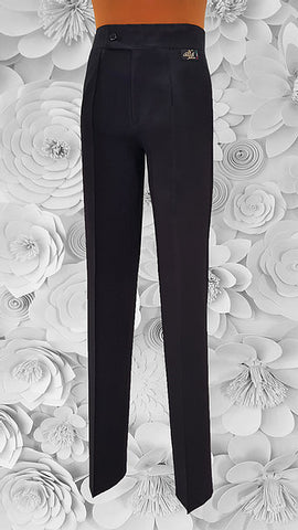 Free Aust-wide shipping.  Best price worldwide with tracking.  Made in Italy with amazing quality B-Stretch fabric for unique comfort, with pockets and without pleats.  Perfectly tailored by Italy's specialist mens dancewear tailor, Alfa Fashion, for practice, performance and DanceSport Competition.  Avail in black.