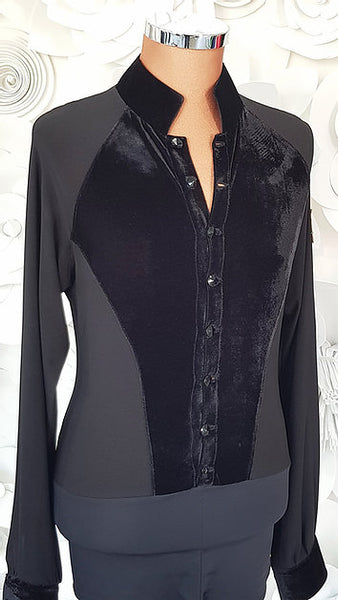 Free Aust-wide shipping.  Best price worldwide with tracking.  This amazing Latin DanceSport Competition Shirt is impeccably designed and sewn using the finest quality fabrics & trim.  Made in Italy and shipped worldwide at the best price guaranteed by Dancewear For You.