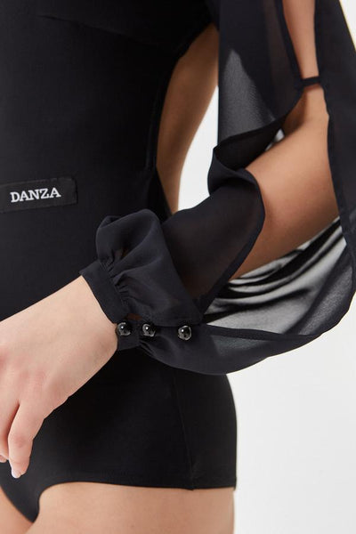 Bodysuit "Swan" by Danza in Black