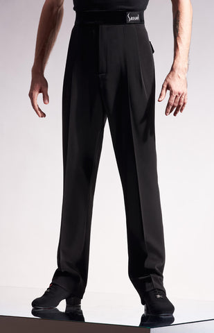 Sasuel Mens/Youth Latin Slim-Fit Trousers Velvet Pockets