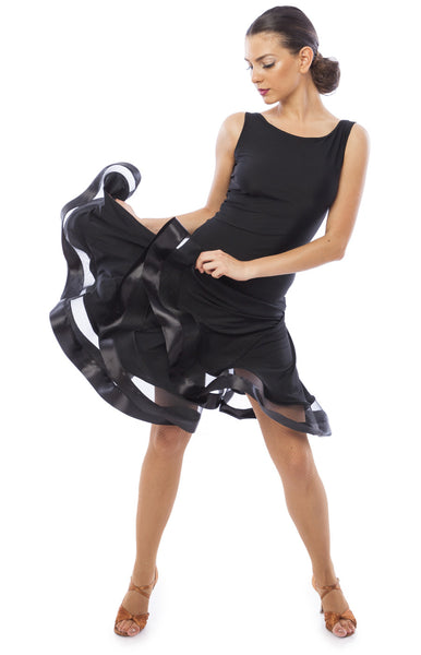 sasuel natalia latin dance dress with crinoline hemline from dancewear for you australia and nz dancesport dancewear