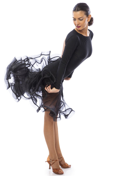 sasuel olga latin skirt with crinoline and organza from dancewear for you australia and nz