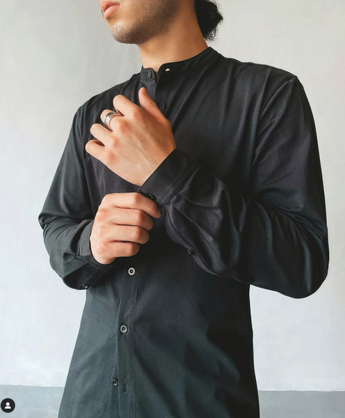 Classic Dress Shirt in Black or White