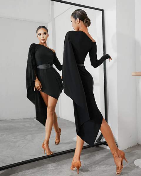 Free Australia-wide Shipping - safe & secure with tracking.  Personal Service.  Complete Zym Dance Style Range Available.  Best Price Guaranteed.  Indulge in a midi moment in Moda Dress. Boasting a classic cut with a contemporary twist, side batwing sleeve & tight fit waist.  She features a sophisticated oblique neckline.