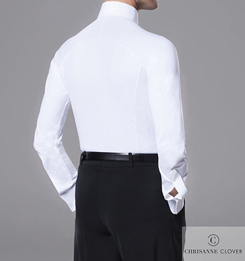Chrisanne Clover Mens Raglan Ballroom Practice Shirt in white or black