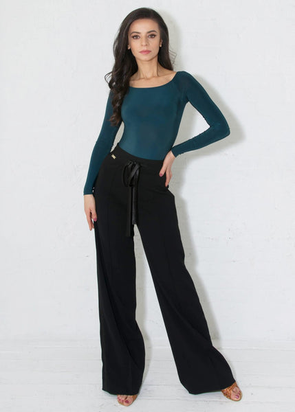 Drawstring tuxedo pants with a satin tie and a satin tuxedo stripe down the side. Pants are made from soft and stretchy crepe that does not wrinkle and can be machine washed. Pants come with a 41" outseam, but can be hemmed easily to desired length. Machine or hand wash. Lay flat to dry. 