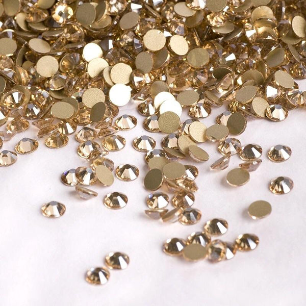 Flawless Golden Shadow Rhinestones - Flat back, non-hot fix quality rh ...
